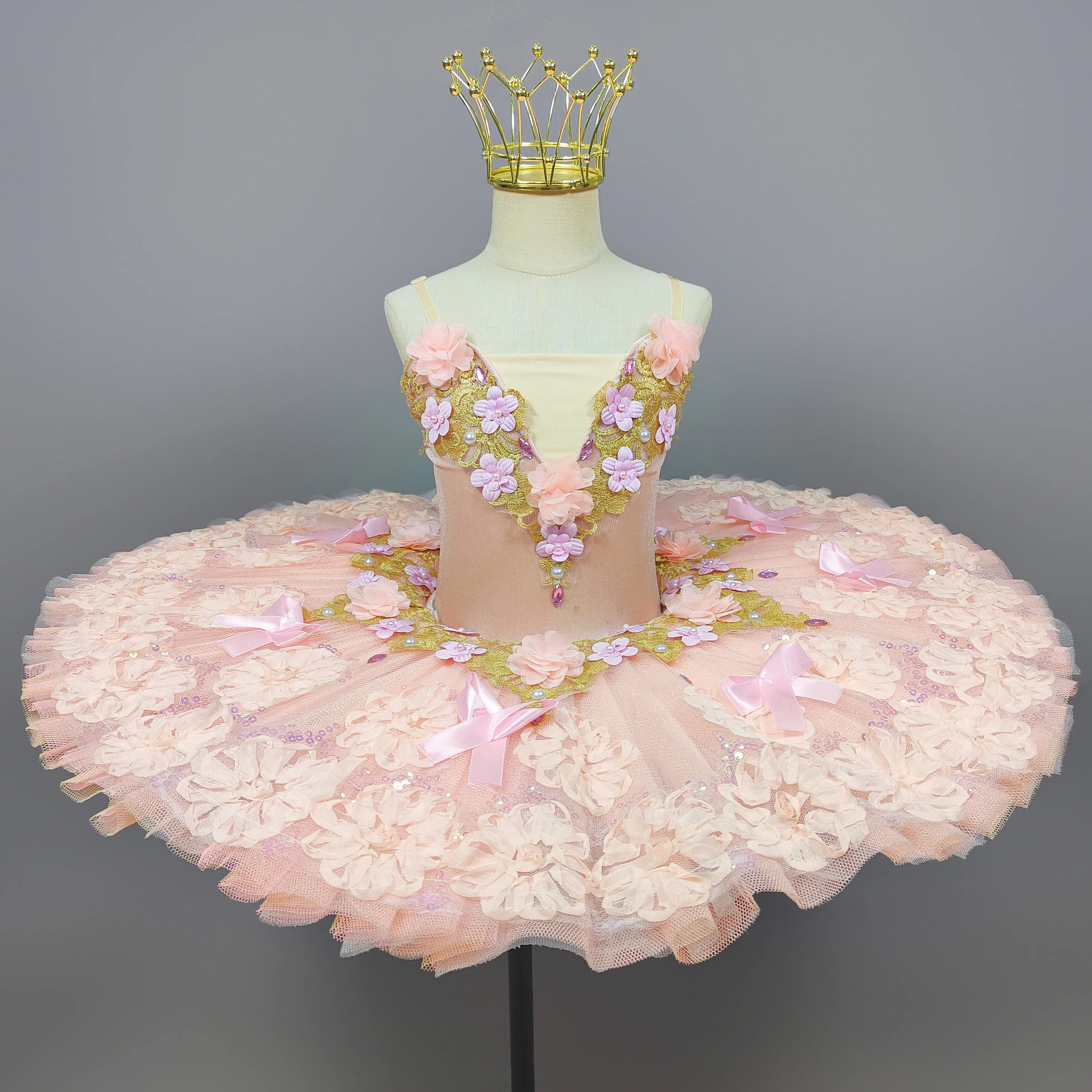 

Ballet Tutu Skirt Sling Children White Swan Lake Dance Performance Costumes Beauty Dance Clothing