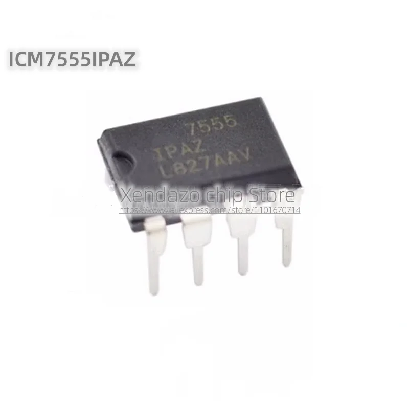 10pcs/lot ICM7555IPAZ 7555IPAZ 7555 DIP-8 package Original genuine Real time clock chip