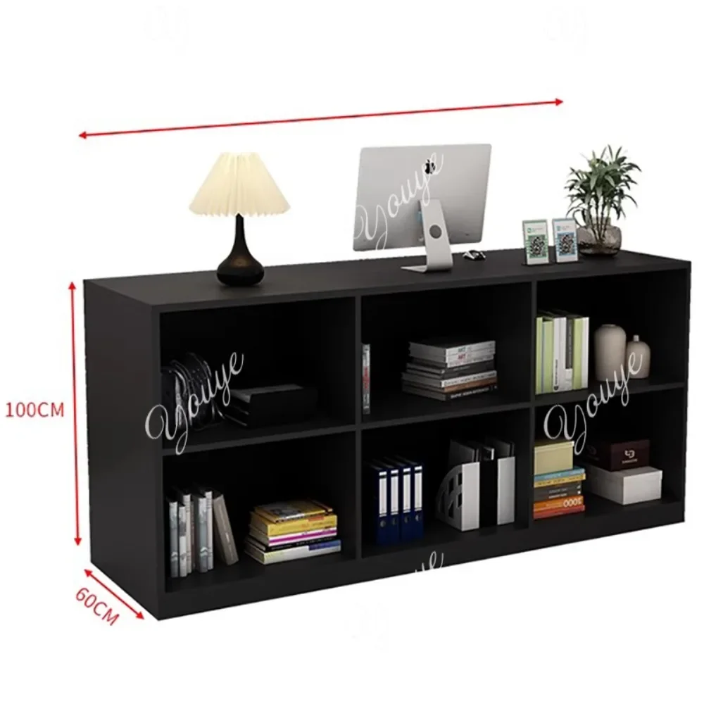 Q مكاتب الاستقبال التخزينية الجمالية الحديثة مكتب التجميل صالون الشعر مكتب الاستقبال مكافحة الأثاث التجاري الفاخر #3