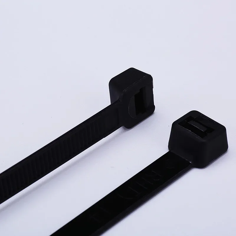 Fascetta in nylon di plastica autobloccante 100 PZ Fascetta per cavi nera Anello di fissaggio Fascetta per cavi Fascetta per cavi con cerniera Set di fascette per cavi in nylon
