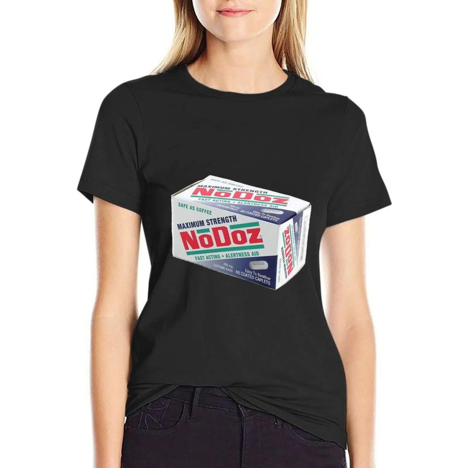 

NoDoz T-Shirt blacks tees quick-drying lady clothes Summer Women's clothing