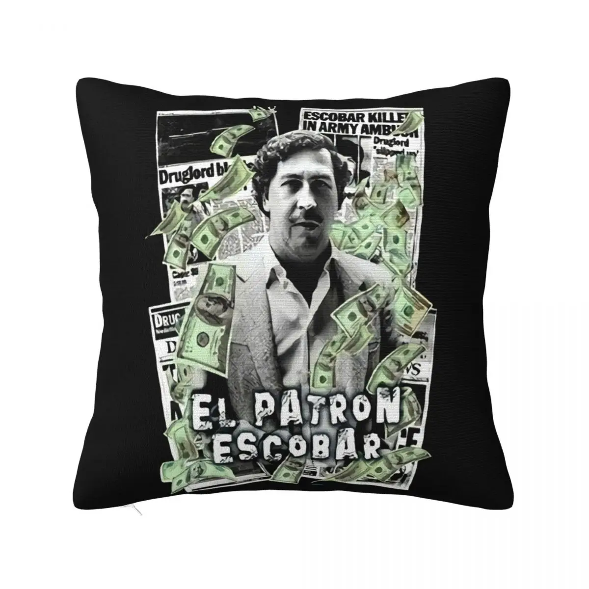 El Patron Pablo Escobar Colombianlord Cartel Money Mens Plus Size Colour New Design Adult Pillow Case