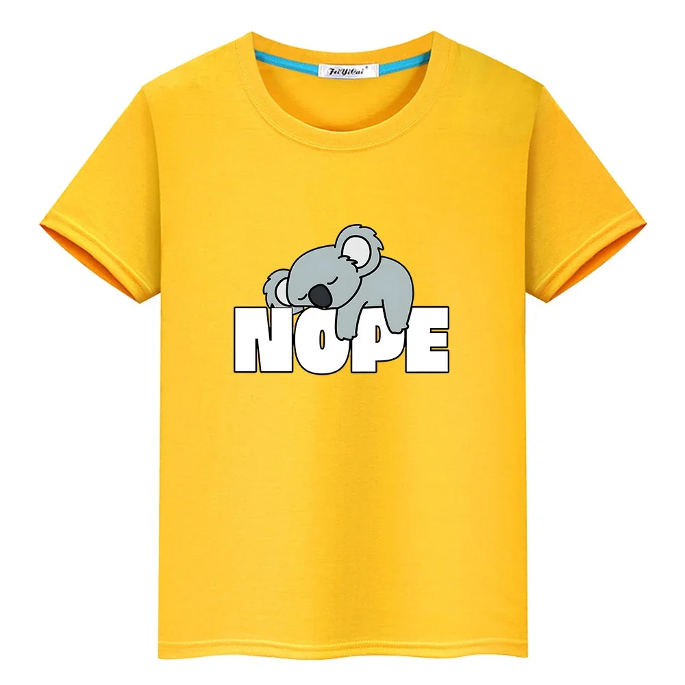

Australia Animal Koala Cartoon T-shirt Kawaii Graphic Printing Children Tee-shirt 100% Cotton Boys/Girls Summer Tshirts O-neck
