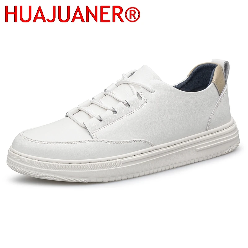 

Genuine Leather Men Casual Shoes Anti Slip Sports Shoes Leisure Walk Male Skateboard Footwear Versatile Tenis Masculino Sneakers