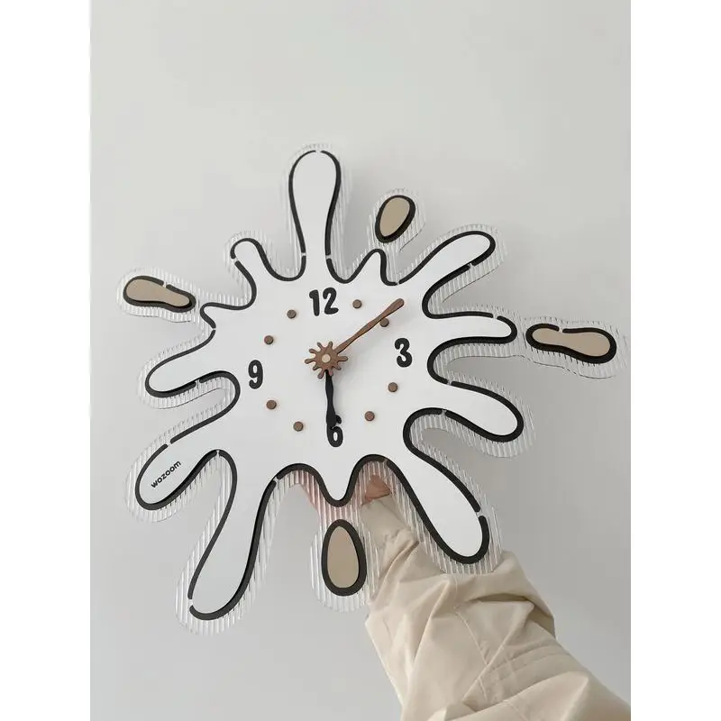 Droplet Wall Clock Creative Art Clock Living Room Sofa Background Wall Decorative Clock Dopamine