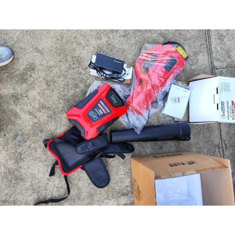 ハイパワーポータブルバックパックハンドヘルドリチウム電気ヘアドライヤー吹き葉吹きダストブロワー