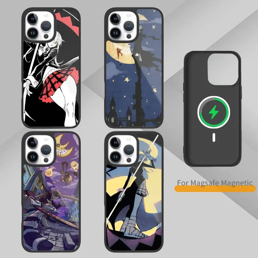 

Anime S-Soul Eater Phone Case For iPhone17,16,15,14,13,12,11 Plus,Pro Max Magnetic Magsafe Wireless Charging