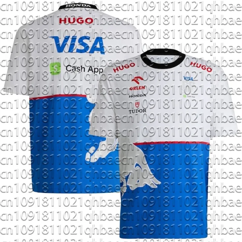 

Men's Motorcycle Racing Enthusiast Short Sleeved T-Shirt VCARB HU-GO New F1 Loose Breathable Quick Drying Sweat Absorbing Jersey