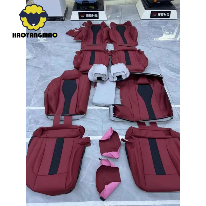 for BMW X3 X5 X6 M3 M5 M6 Series Upgrade Car Interior Accessories Sports Racing Bucket Seat Custom Leather Cover and Sponge
