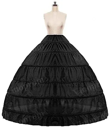 6 Hoops No Yarn Large  Bride Bridal Wedding Dress Support Petticoat Women Costume Skirts Lining