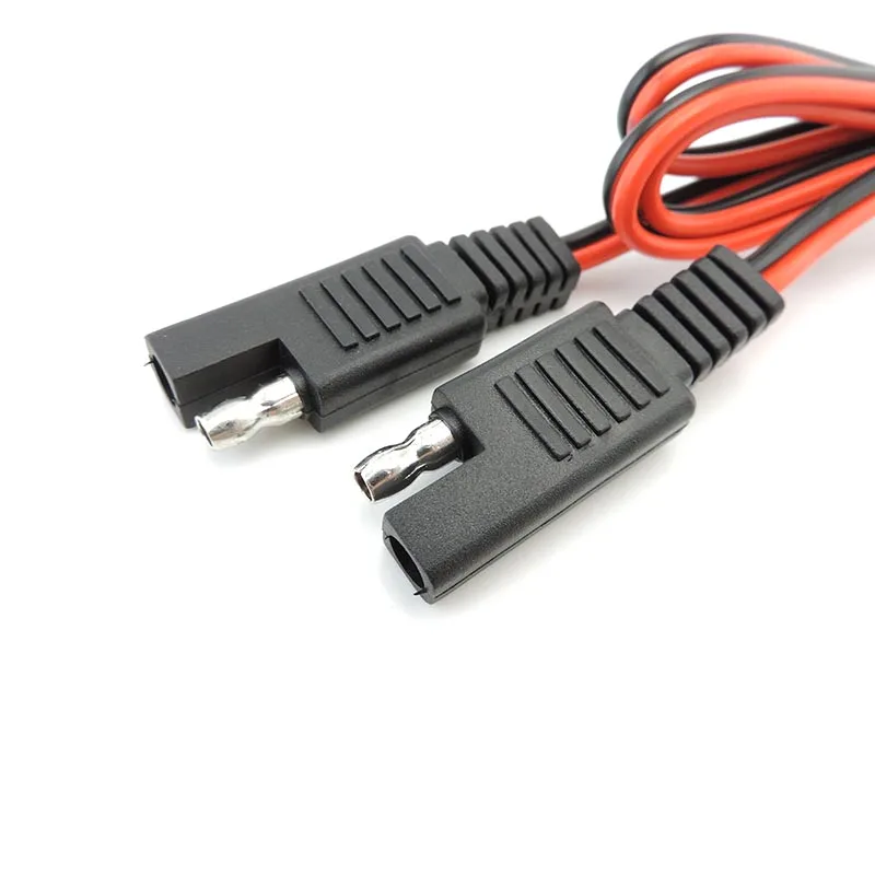 SAE para SAE Power Cabo de Extensão Automotivo, Cabo Conector, Desconexão Rápida, Carro A, 18awg, 12V-24V, 1m, 2m