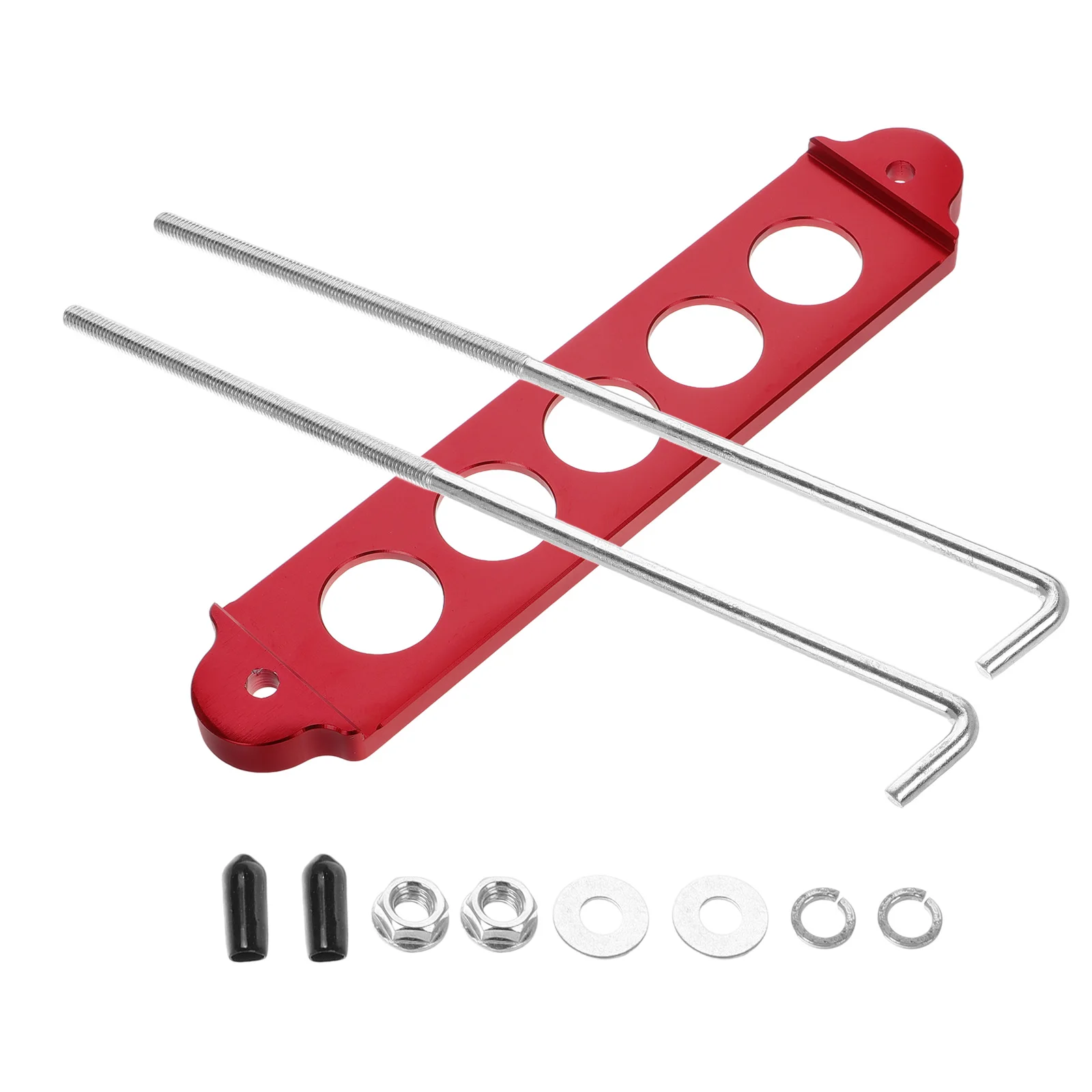 

Aluminum Alloy Holder Universal Car Bracket Mounting Tray Automotive Secure Stabilizer Hold Down Bracket Rods