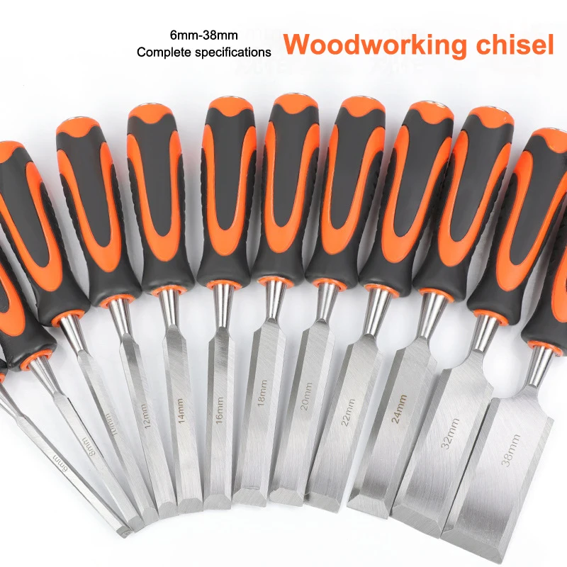 

Стамески по дереву, острая хром-ванадиевая сталь, деревообрабатывающий плоскостной нож для резьбы, противоскользящая ручка с TPR-покрытием, эргономичный инструмент для резьбы по дереву
