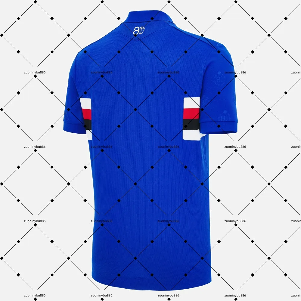 2026-27 U.C. Sampdoria Home and Away Jerseys, T-shirts with Digital Printing Patterns, Sports Breathable Short Sleeves