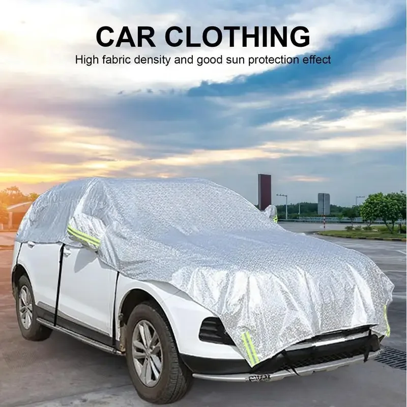 

Car Outdoor Cover Rainproof Waterproof Reflection Film Sun UV Protection All Weather Car Body Cover for Sedan Hatchback SUV