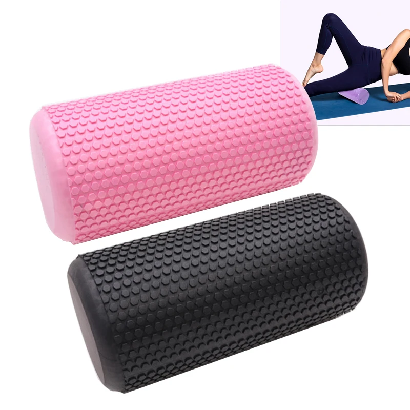 1Pc 30*15CM Yoga Pilates Foam Roller Gym Fitness Back Roller Yoga Exercise Muscle Massage Roller EVA Yoga Column For Home Sports