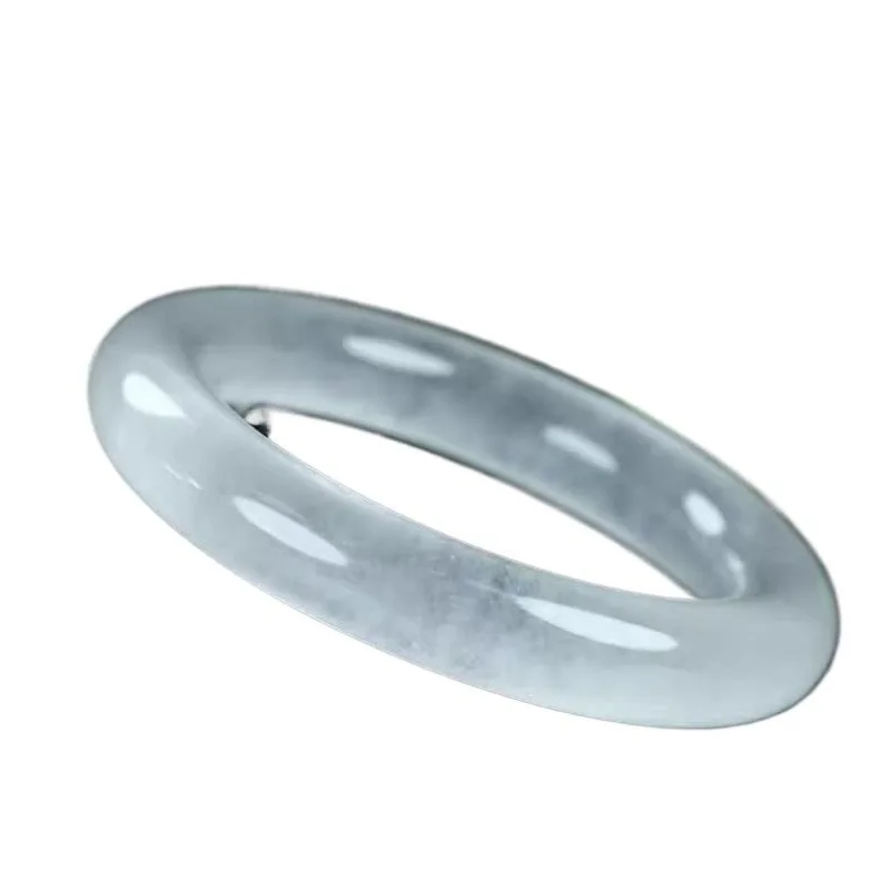 Water foam white moonlight thin round bar bracelet