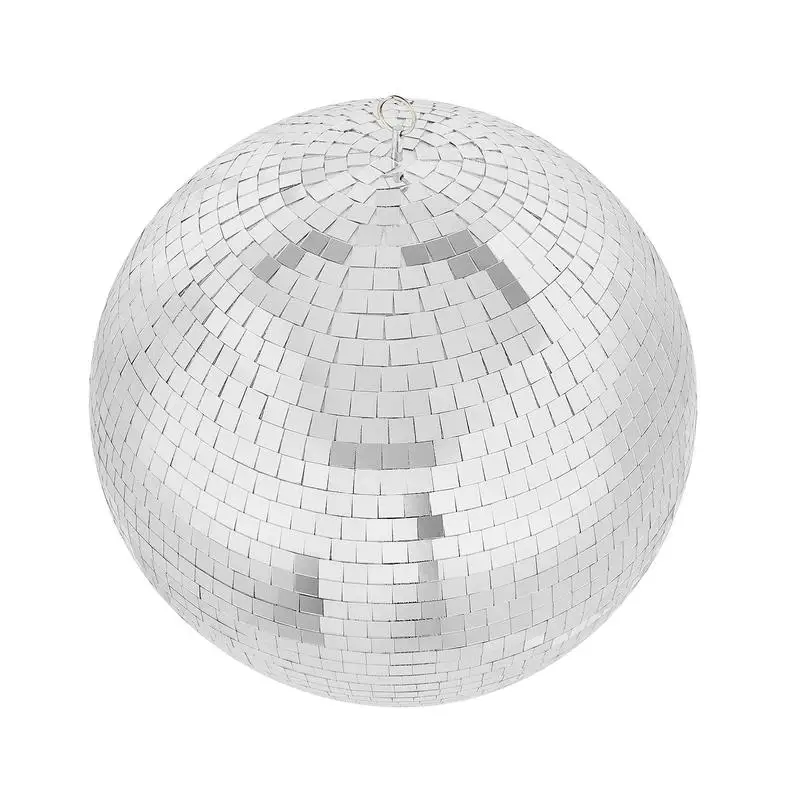 Spiegel-Discokugel 295 mm, Spiegel-Facettenkugel mit Aufhängering, Blitz-Discokugel-Partydekoration, für DJ-Club, Bühne, Hochzeit, Geburtstag, Weihnachten, Neujahrsfeier