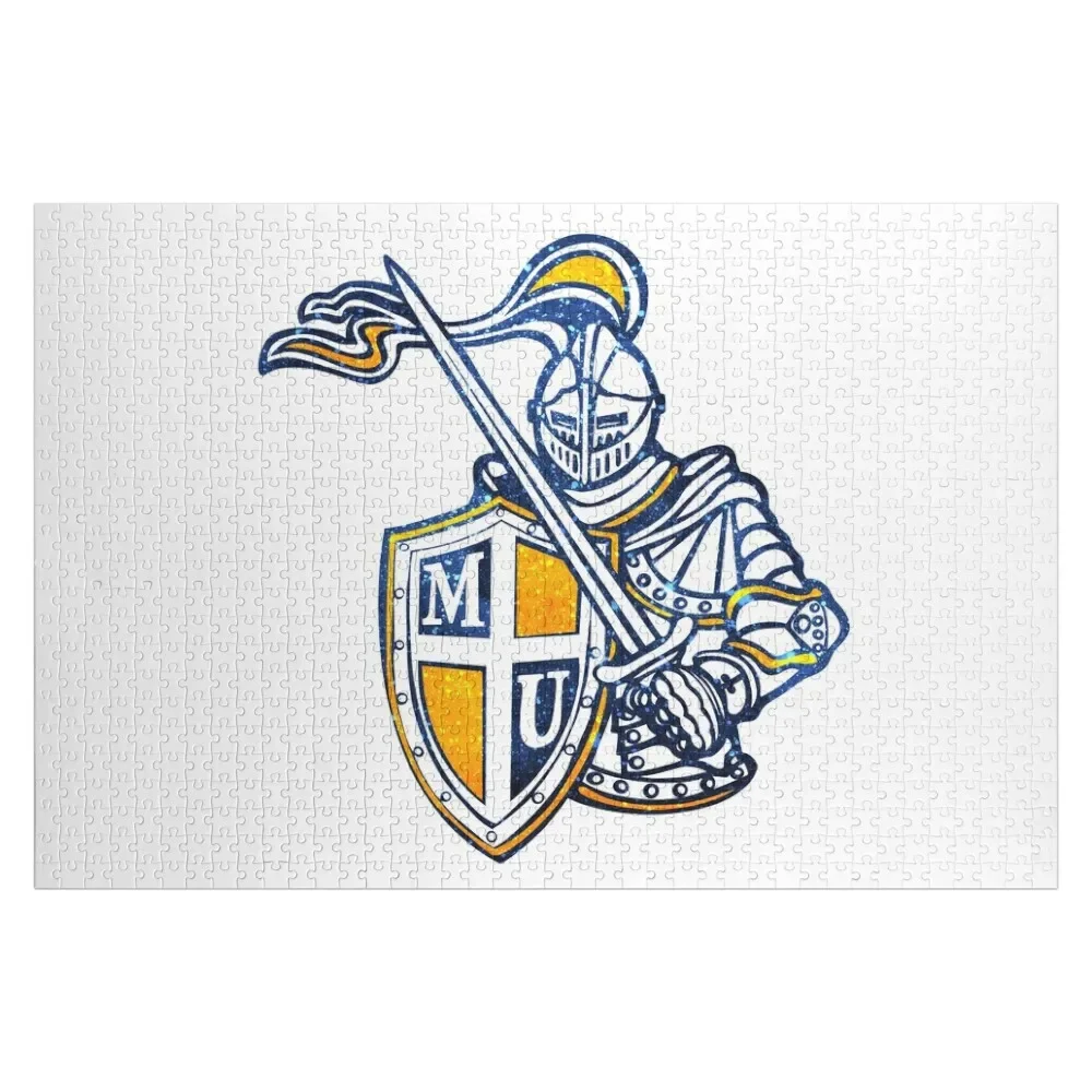 

Glitter Knightro the Knight (Marian University) (1) Jigsaw Puzzle Wooden Name Personalized Gift Personalized Gifts Puzzle