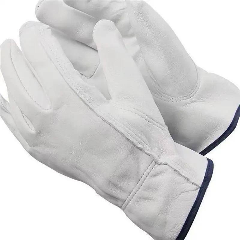 

【THANKSGIVING DAY】Heavy Duty Cowhide Leather Work Gloves For Men & Women - Ideal For Gardening, Driving & Yard Work