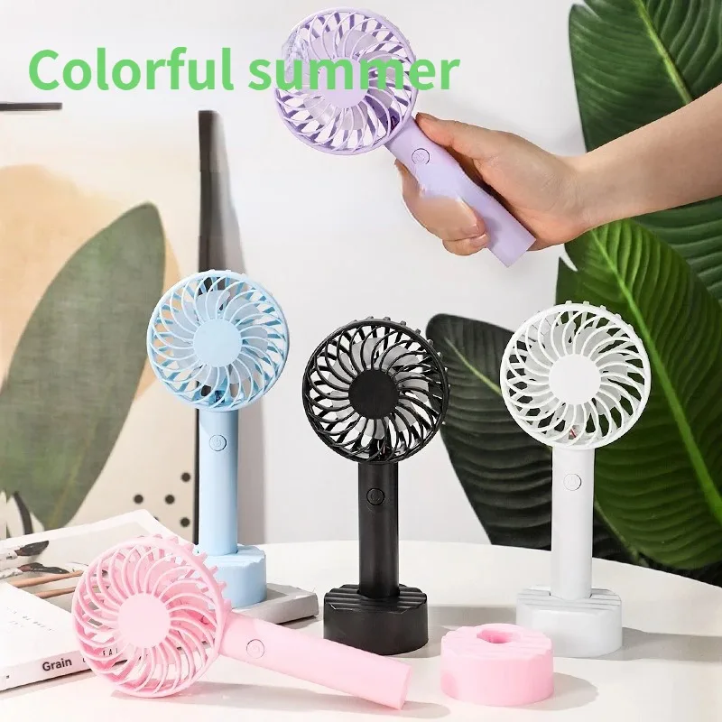 2024 простой ручной мини-вентилятор USB портативный стенд студенческий Электрический вентилятор компактный и портативный долговечный вентилятор