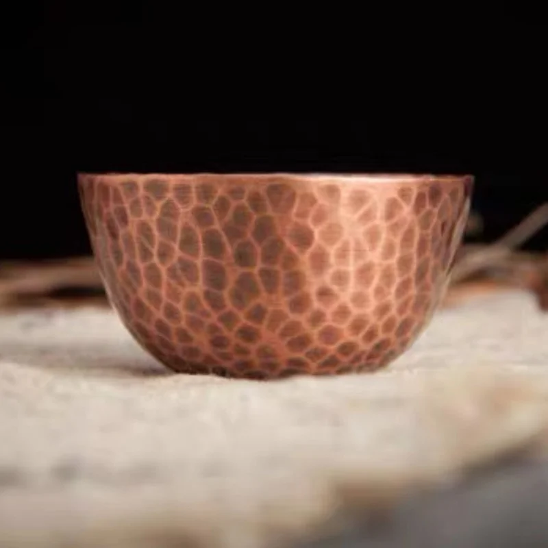 كوب صغير من النحاس النقي مصنوع يدويًا منقوش عليه كوب الفودكا مياه سميكة موسكو البغل 50 مللي كوب شاي مقهى السمور أدوات للشرب هدايا