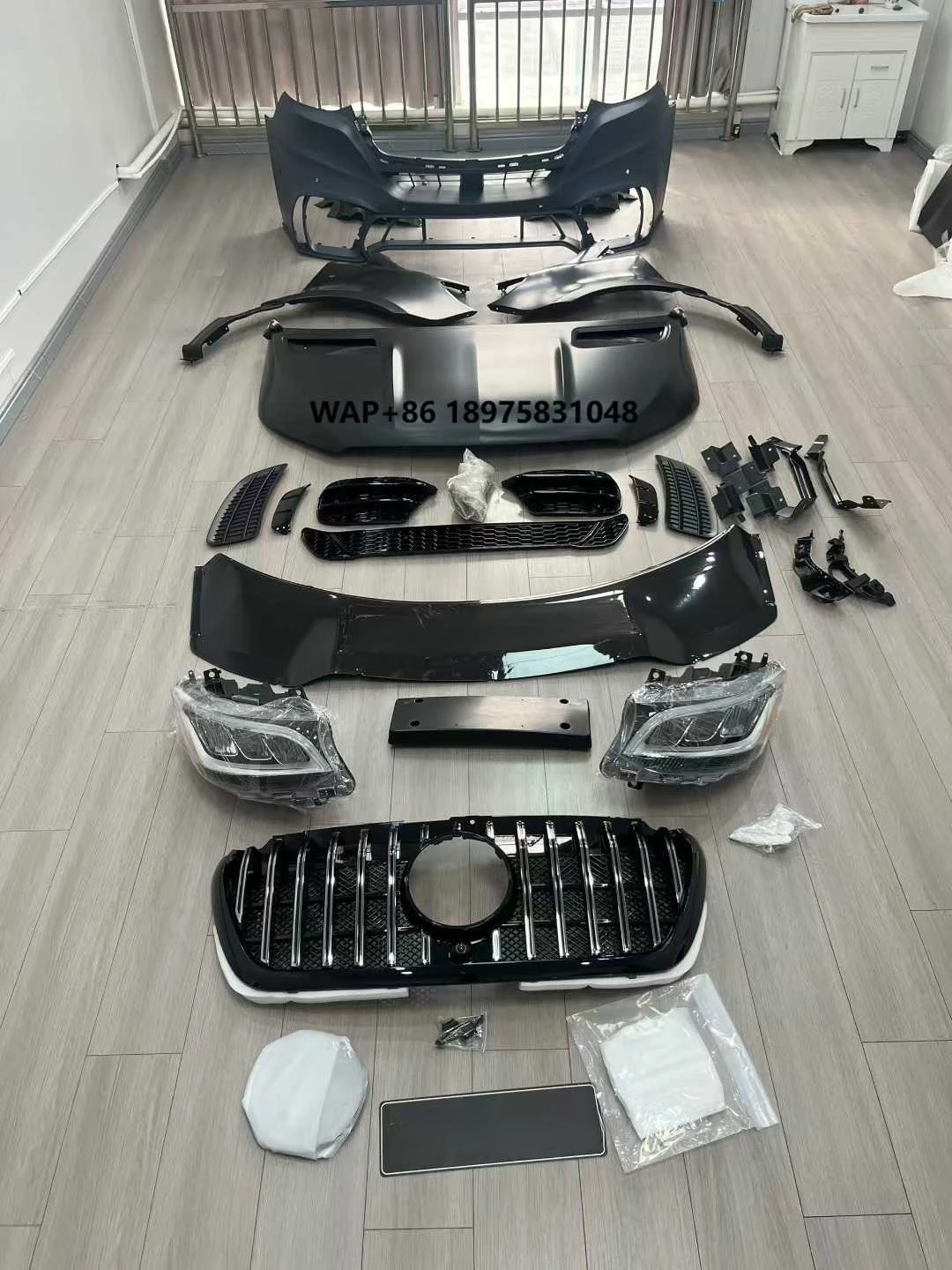 FEITUO Body Kit for Sprinter W906 Upgrade to W907 Car Bumper Engine Hood Fenders W907 Headlights