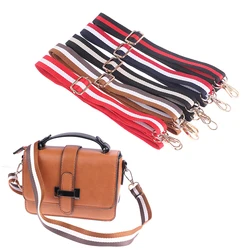 Striped Bag Handle Bag Strap For Women Removable DIY Shoulder Handbag Accessories Cross Body Messenger Nylon Bag Straps