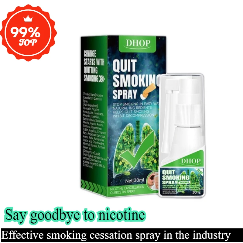 

30ml effective smoking cessation spray Nicotine freeHealthy ingredients Freshens Breath Quit smoking addiction Smoking Gadgets