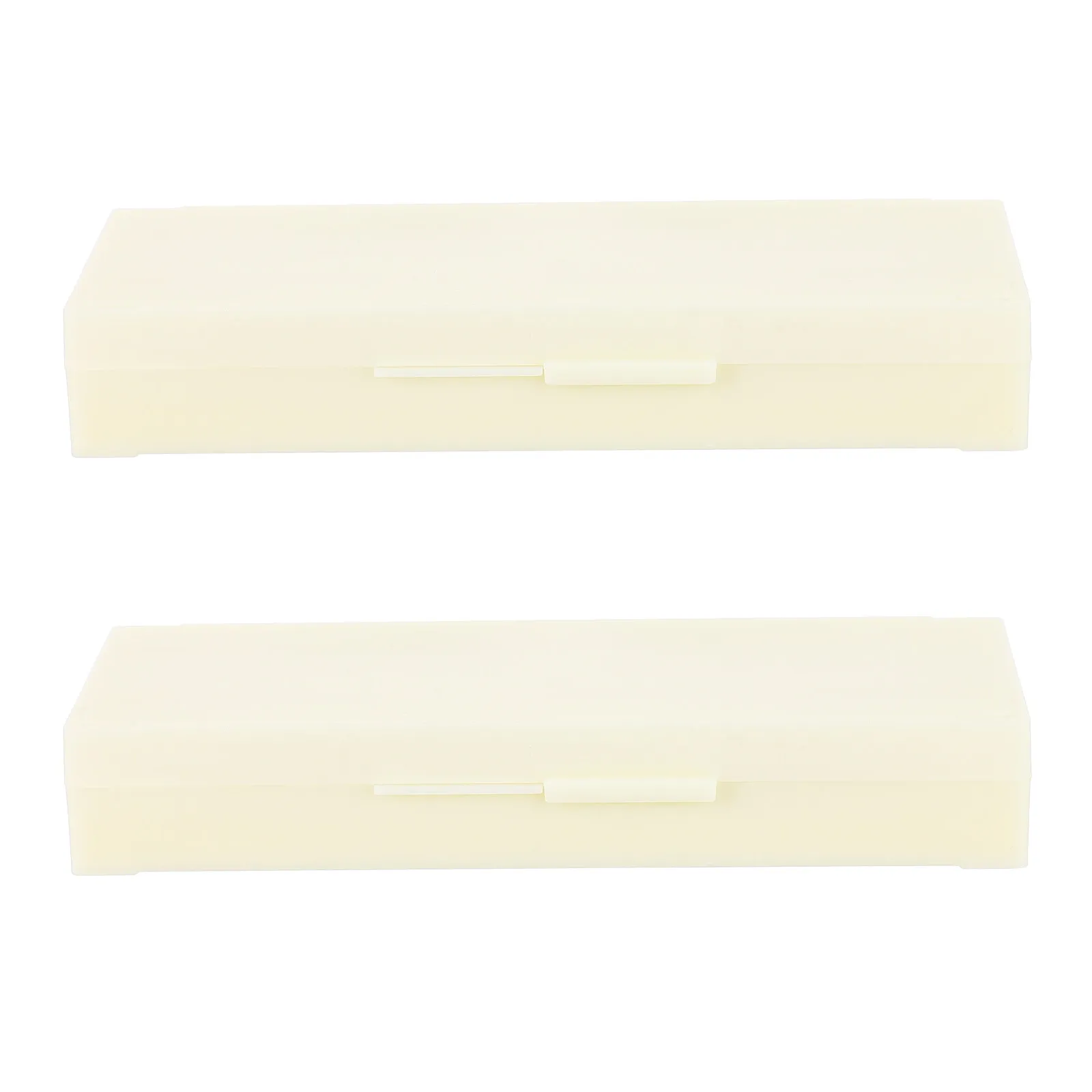 2Pcs Microscope Slide Storage Holder Premium ABS for Glass Slides Multi Slot Organizer with Serial Numbers Buckle Lock