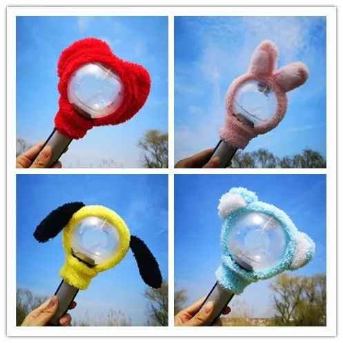 1pcs Kpop Plush Lamp Cover for Decorate Kpop Boys Lightstick Kpop Cartoon Light Stick Cover