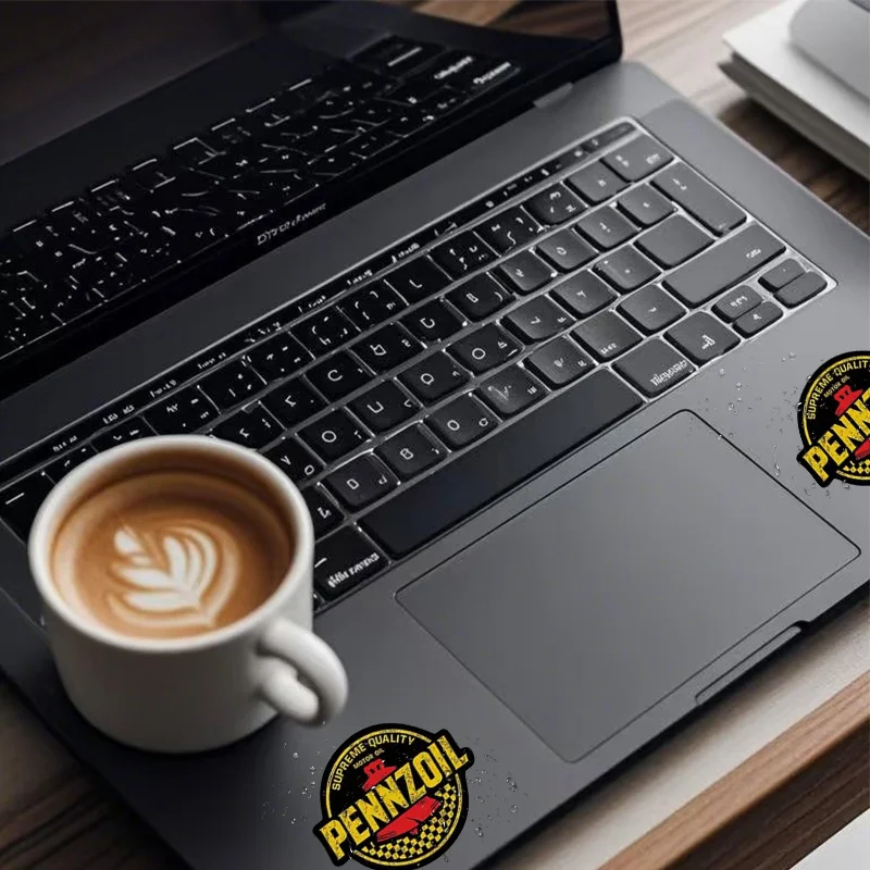 4 قطع من ملصقات شعار زيت السباق العتيق Pennzoil، ملصقات ديكور للسيارات والدراجات النارية على طراز الرسوم المتحركة #5