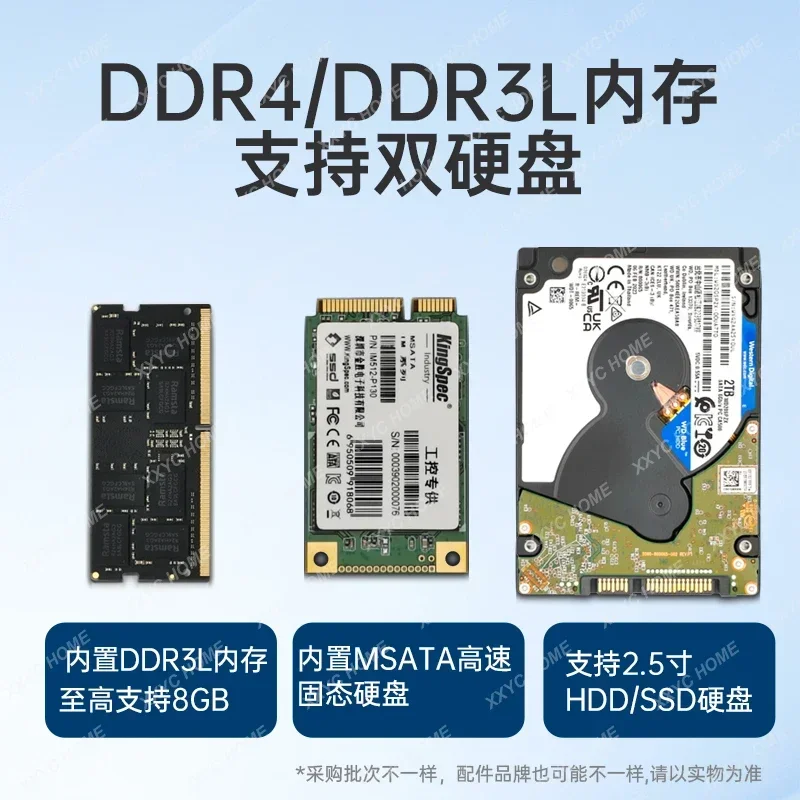 Mini Industrial Computer Quad-core N100 Dual Network Port Dual Serial Port