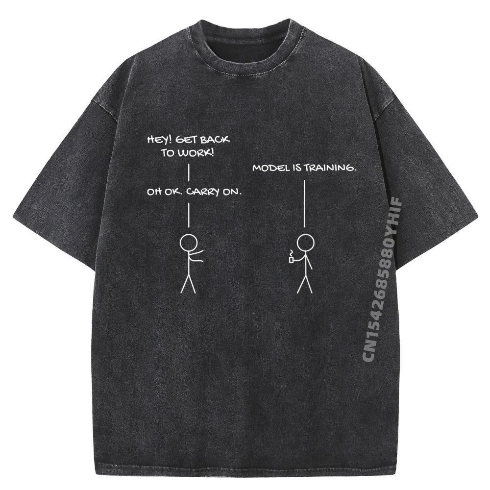 

Data Analyst Machine Learning Deep Learning Model Neural Net Cotton Graphic Tees Spring Washed Camiseta Alphabet