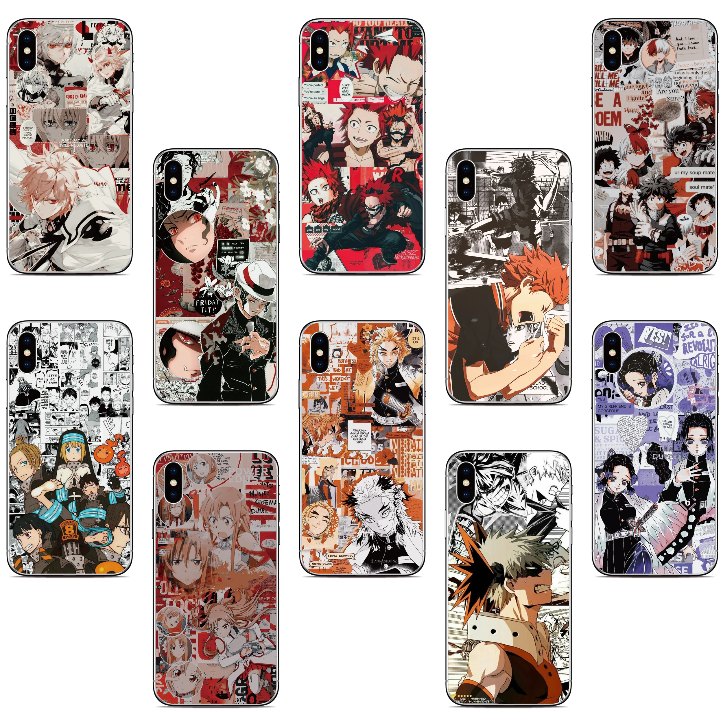 Japan Anime Cover For Asus Zenfone 10 9 8 Flip 5Z 4 ROG Phone 2 3 5 6 7 Max Pro M2 M1 Plus Shot ZB631KL ZS620KL ZS590KS Case