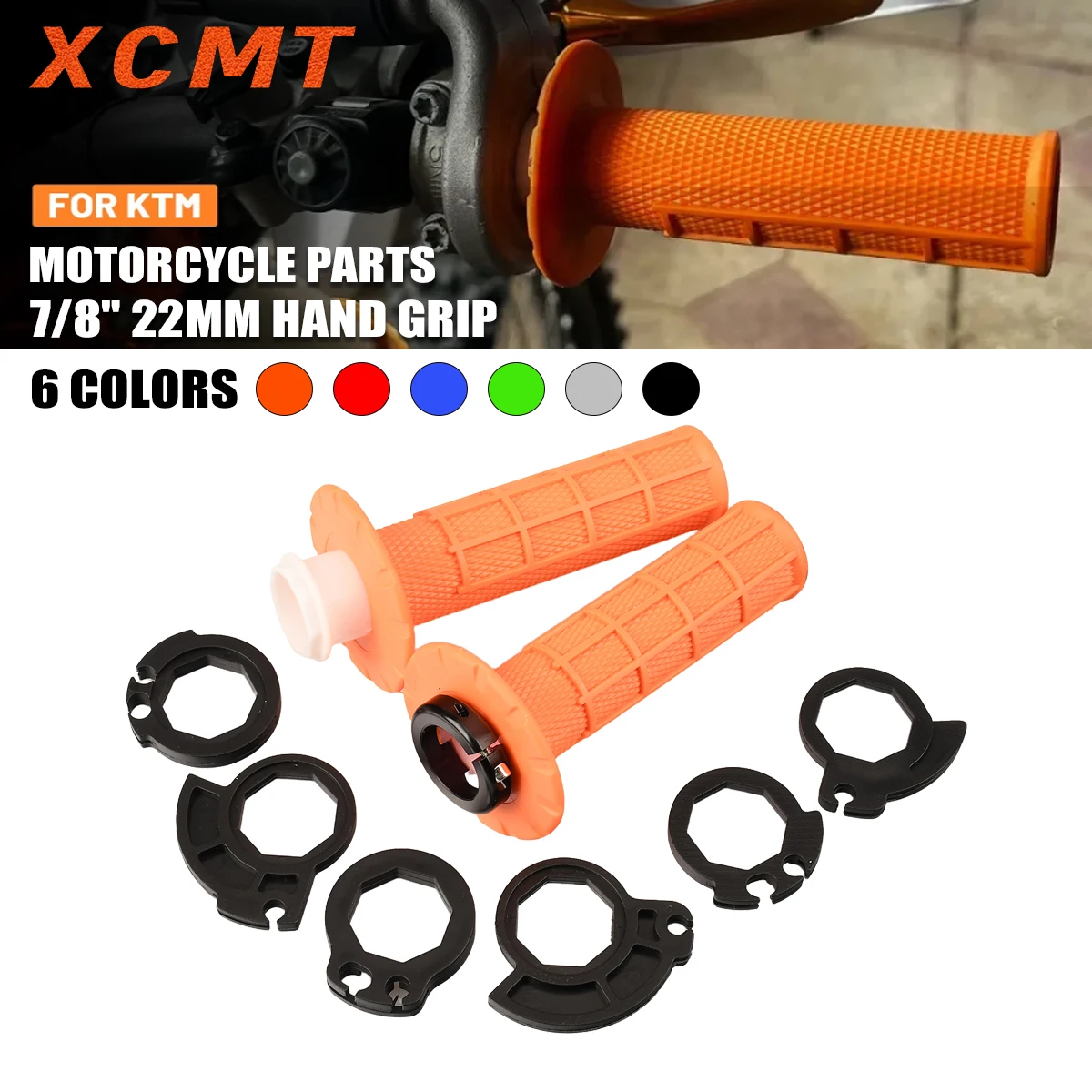 Lock‑on Hand Grips 22mm 7/8