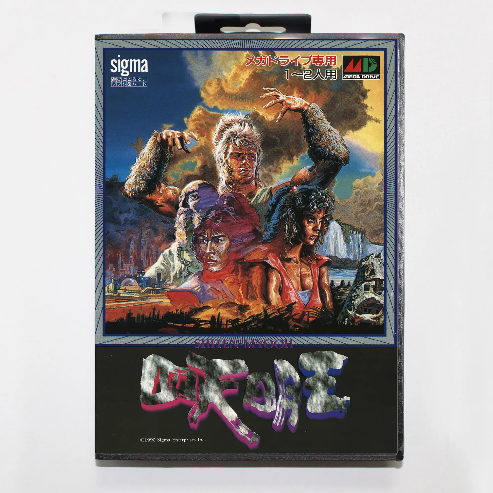 بطاقة ألعاب Shadow Blasters مع صندوق البيع بالتجزئة 16 بت MD Cart لنظام Sega Mega Drive/Genesis