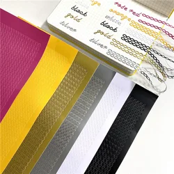 Korean ins stripe chain simple sticker hot stamping DIY small card decoration material sticker