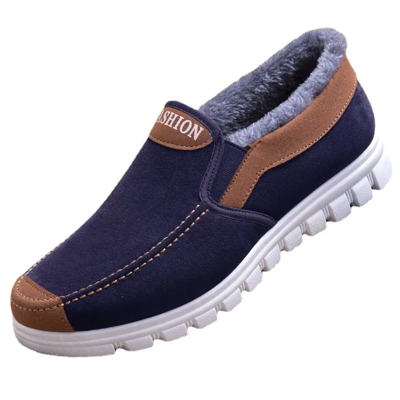 ​ Botas Brunch para el día de Año Nuevo, diseño térmico para hombre, calor en todo el pie, parte superior de cuero brillante, antideslizante para calles heladas ​