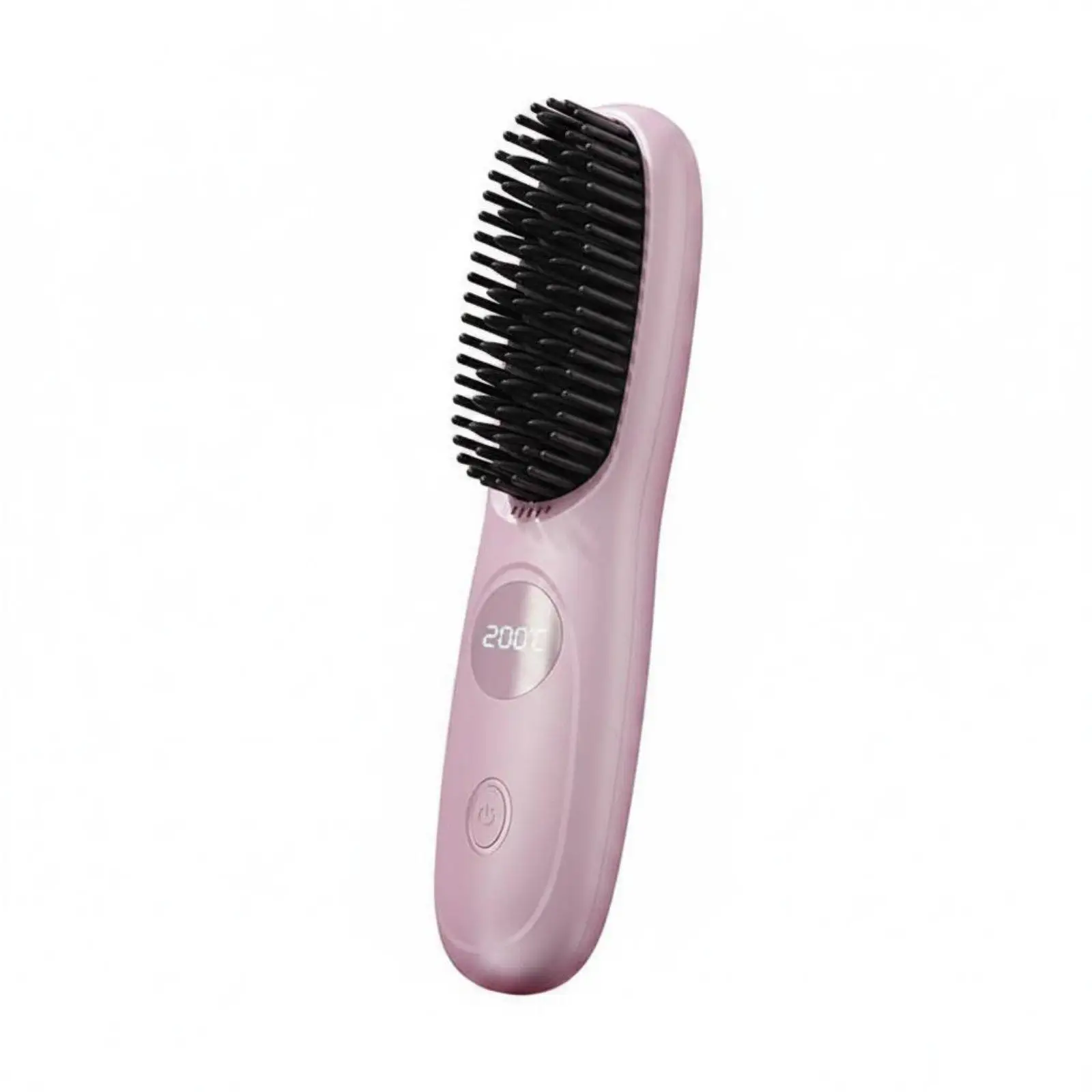 Mini Electric Hair Comb Cordless Hair Straightening Brush with Ceramic Heater for Easy Hair Smoothing at Home and Office