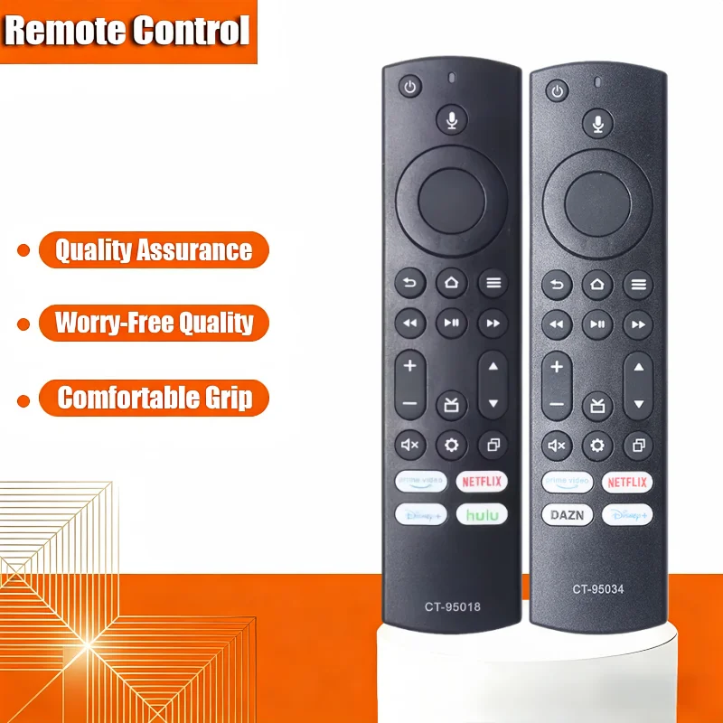 

NS-RCFNA-21 CT-RC1US-21 IR Remote Control for Toshiba Insignia Fire TV with PrimeVideo Netflix Hulu Keys (NO Voice Function)