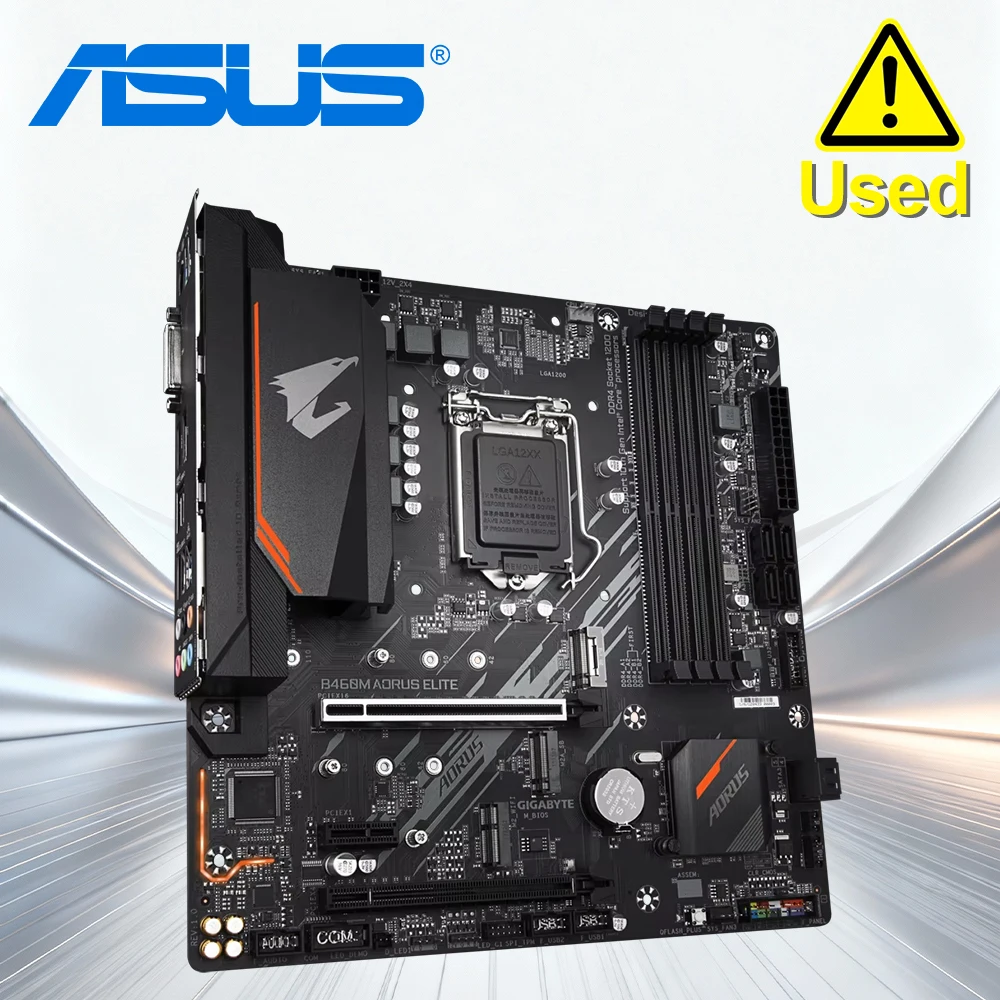 Gigabyte GA B460M AORUS ELITE  Micro-ATX Intel B460 DDR4 M.2 128G Support 10 gen LGA 1200 CPU  Motherboard