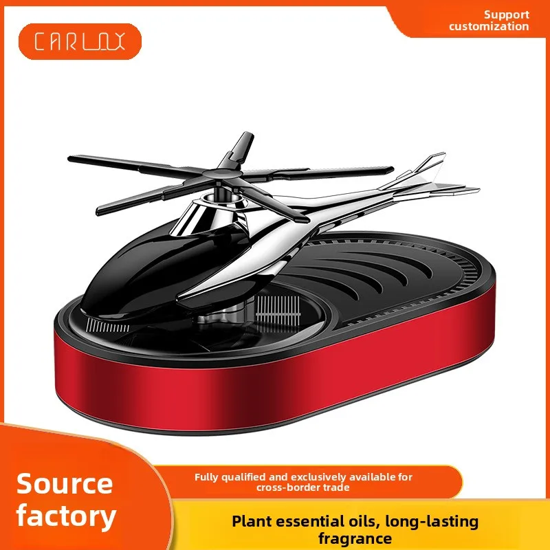

WW22 car perfume solar plane rotating creative helicopter car ornaments