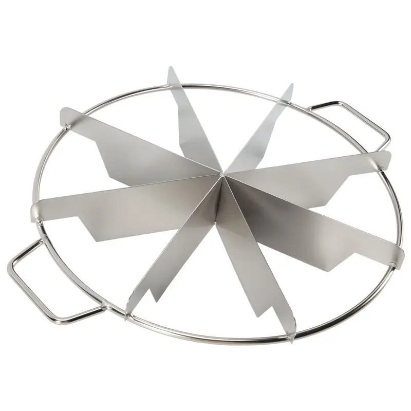 LLCS-Stainless Steel Pie Cutter 8-Slice Pie Cutter Creates Beautifully Uniform Slices Of Pie