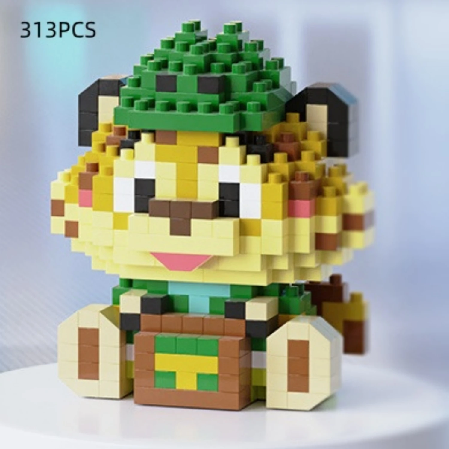 6 cm hoge deeltjesbouwstenen assemblage speelgoed mini desktop ornamenten kamerdecoratie Halloween Kerstmis anime cartoon kawaii