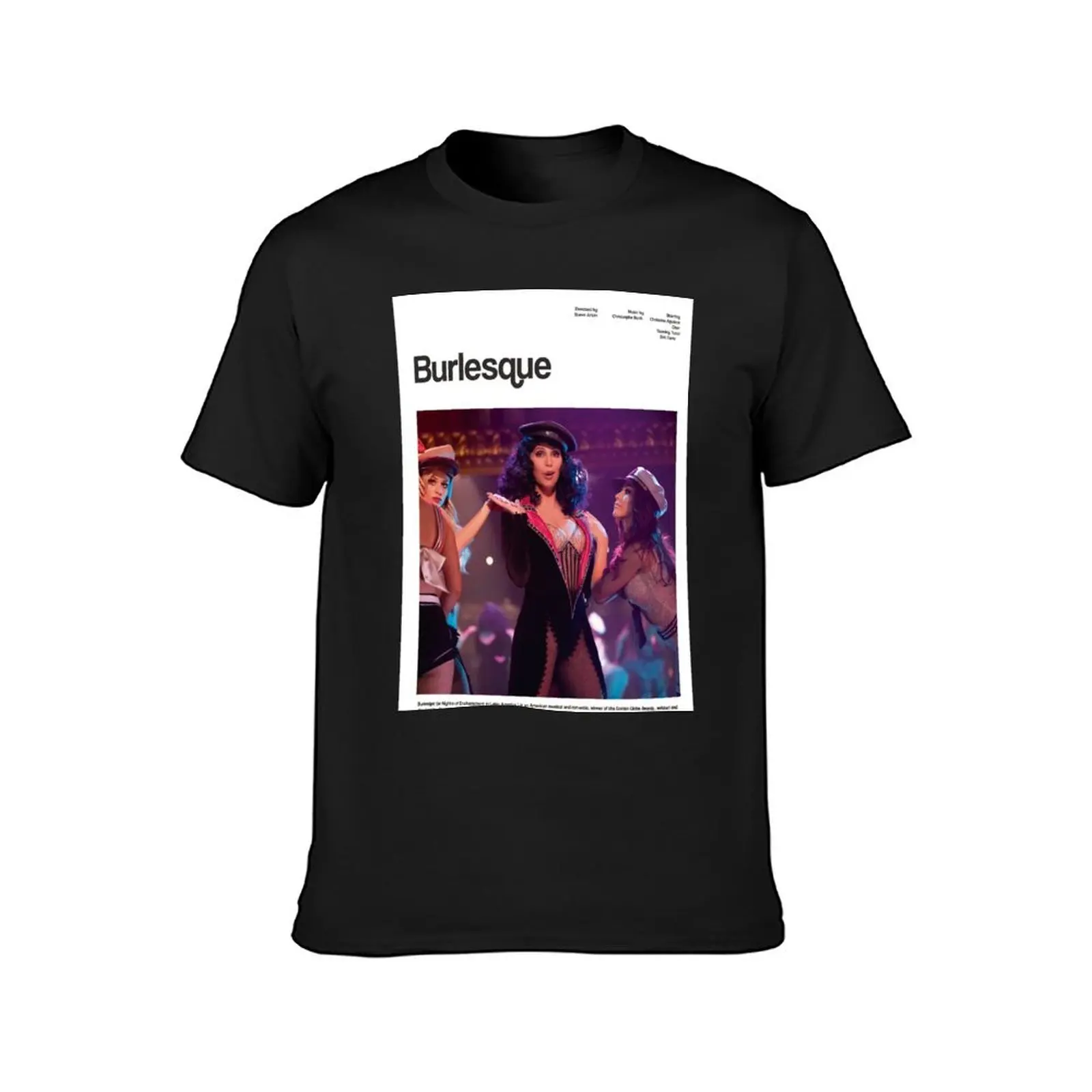 Burlesque movie poster T-Shirt anime graphics customs mens cotton t shirts