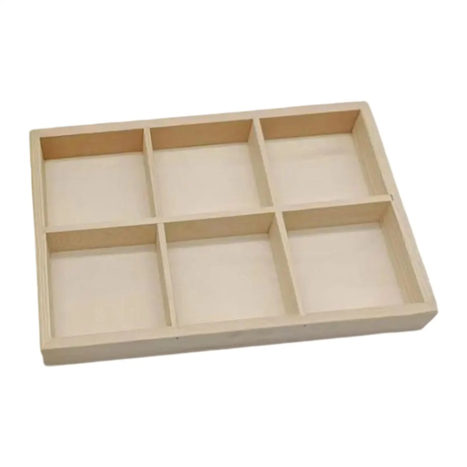 Marker Pen Holder 6 Grid Crafts Holder Art Marker Multi Use Container Marker Pen Organizer for Office Studio Home Classroom Desk