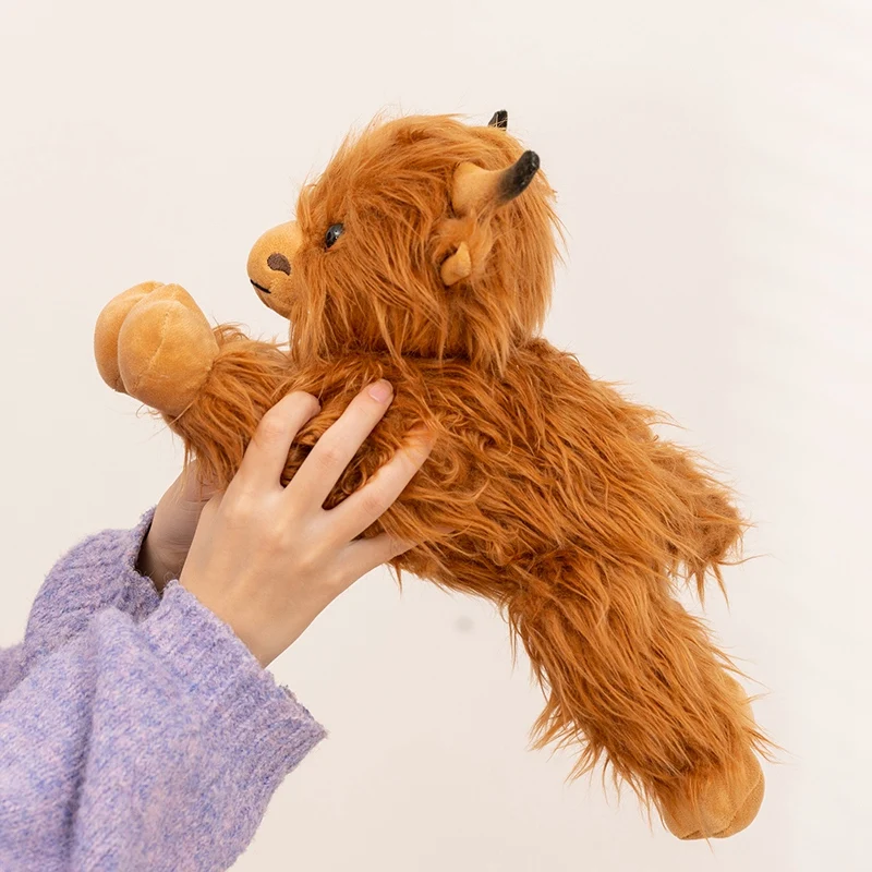 Highland Bull Knuffel Zacht Knuffeldier Pop Geschenken Gevoelige Positie Kawaii Vee Knuffelkussen Bankkussen Voor Thuis Decors