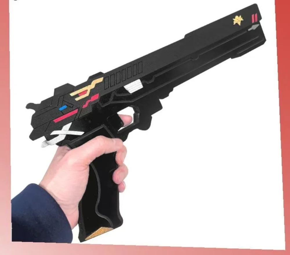 Anime Caleb Love en Deepspace Cosplay Vuurwapen Prop Mascotte Cartoon Twee Guns Accessoire Wapen Fit Out Model Ornament Ambitus Gift