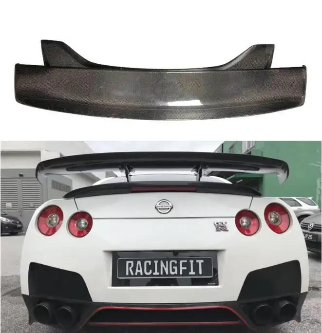 Real Forged Carbon Fiber/FRP Car Rear Wing Trunk Lip Spoiler For Nissan GTR R35 2008 2009 2010 2011 2012 2013 2014 2015 2016